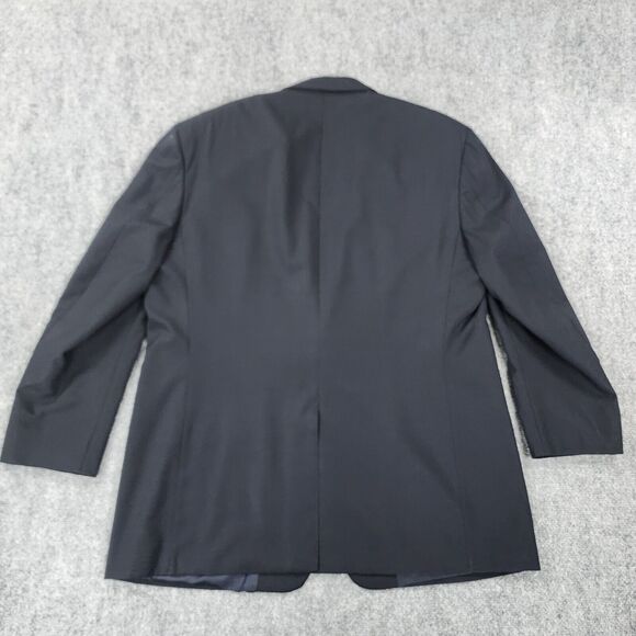 Vintage Brooks Brothers Blazer Mens 44R Black Woolmark Super 100s Union Made USA - Picture 5 of 16
